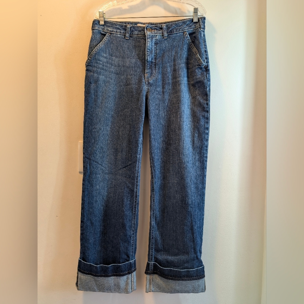 The Francais Mid Rise Cuffed Jeans By Pilcro Size 32 - Picture 15 of 16